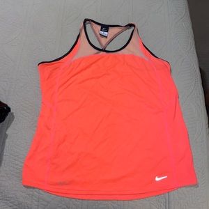 neon orange Nike athletic tank